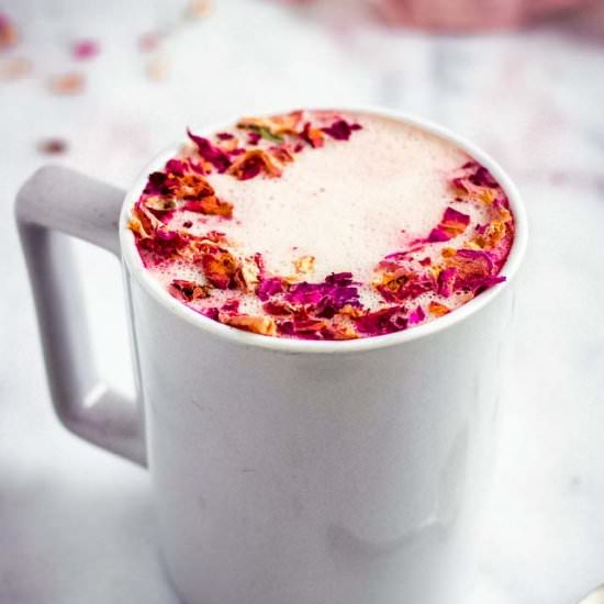 Easy Rose Latte (Dairy Free) - Recipe photo by vancouverwithlove