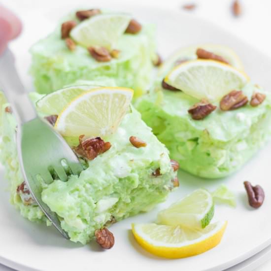 Luby's Congeal Lime Jello Salad - Recipe photo by dangtasty