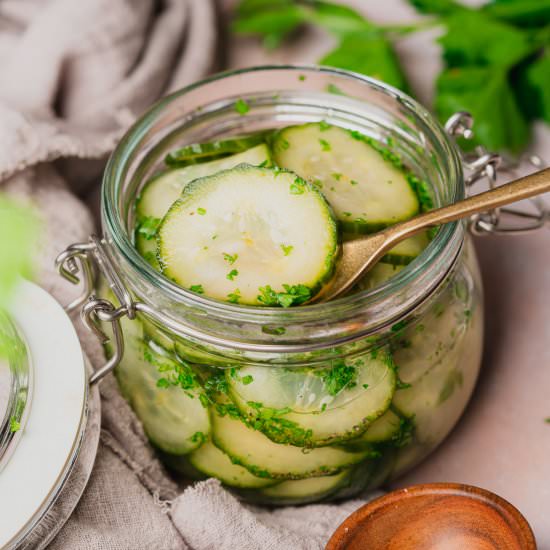 Norwegian Cucumber Salad - Recipe photo by afullliving