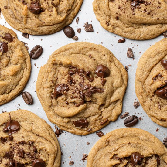 Espresso Chocolate Chip Cookies - Recipe photo by cookiedoughdiaries
