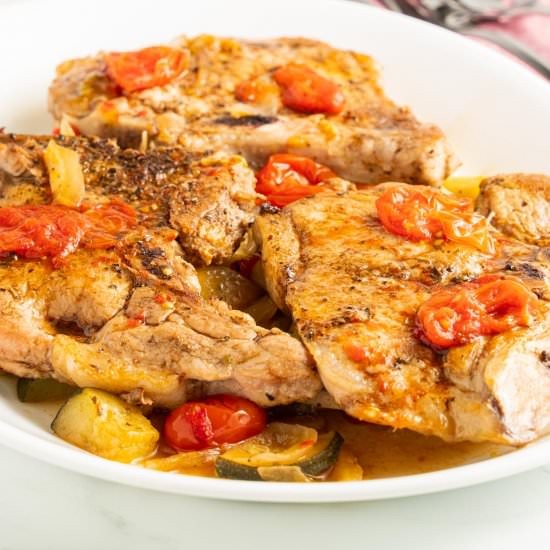 Dutch Oven Pork Chops - Recipe photo by debsdailydish