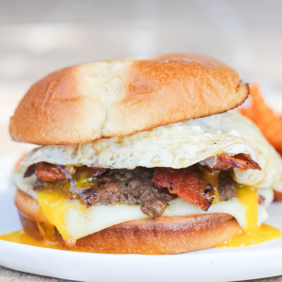 The Hangover Burger - Recipe photo by EricasRecipes