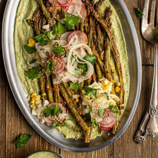 Charred smoky asparagus - Recipe photo by cherryonmysundae