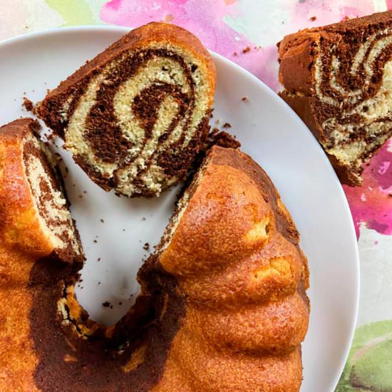 Marble cake - Recipe photo by hornoMX