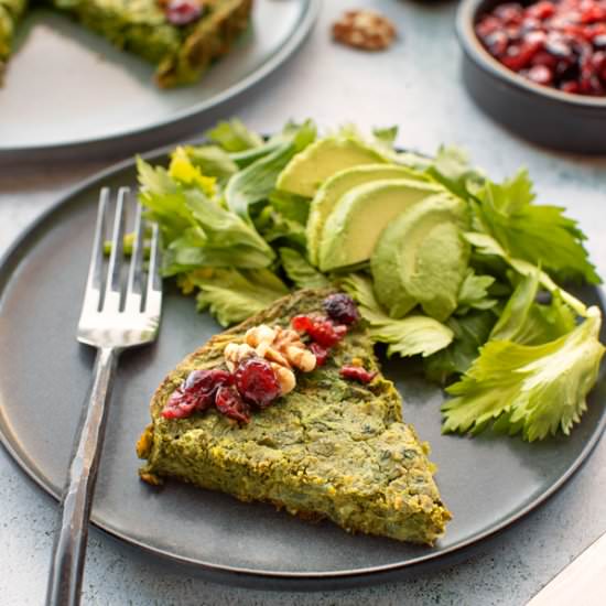 Eggless Kuku Sabzi - Recipe photo by BitterSweet
