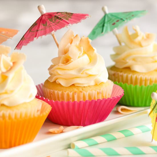 Piña Colada Cupcakes - Recipe photo by A baJillian Recipes