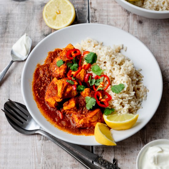 Easy Chicken Patia Curry - Recipe photo by Searchingforspice