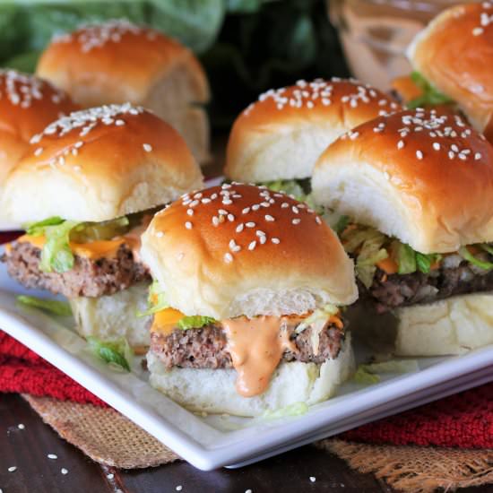Big Mac Sliders - Recipe photo by thekitchenismyplayground