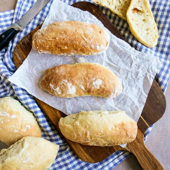 Chewy Ciabatta Rolls - Recipe photo by gastronotherapy