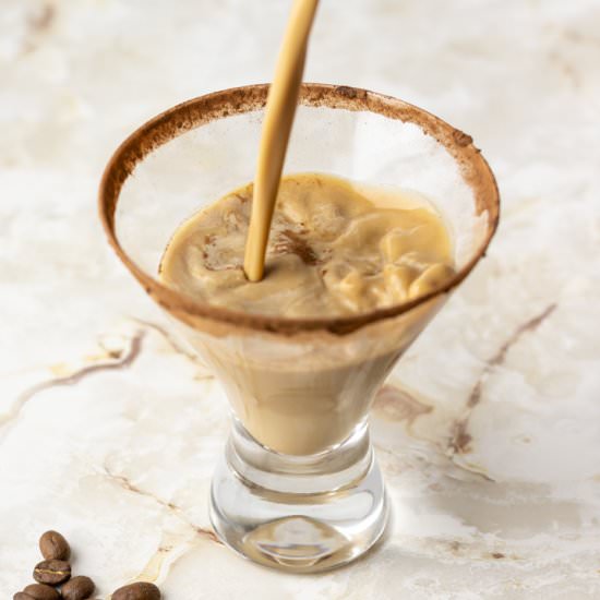 Espresso Martini Mocktail - Recipe photo by Entirely Elizabeth