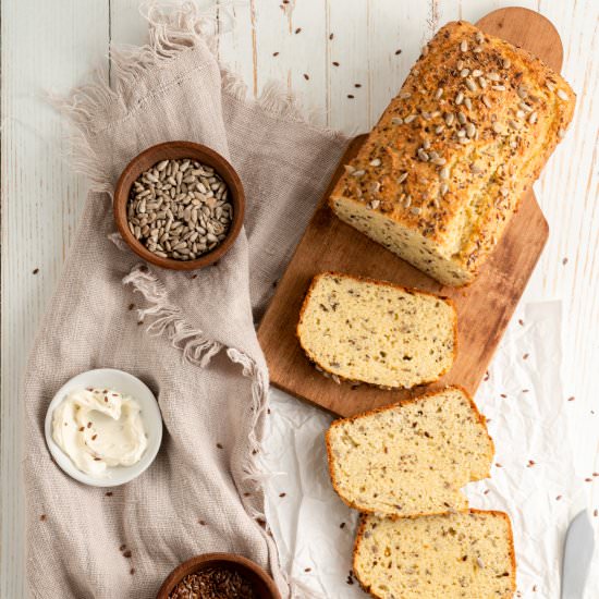 Easy Keto Bread Loaf - Recipe photo by cuisineandtravel