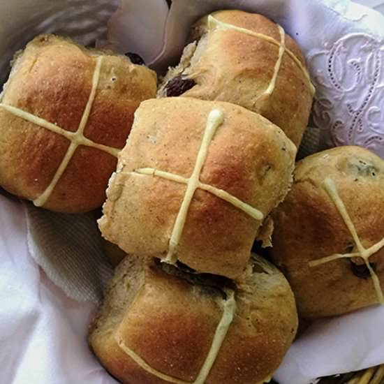 Hot Cross Buns - Recipe photo by The Inspirational Nook