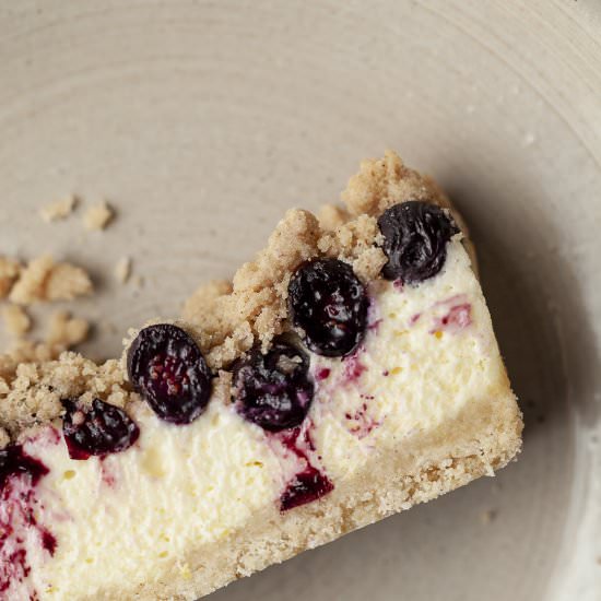 Gluten Free Blueberry Cheesecake - Recipe photo by austrianwithwuff