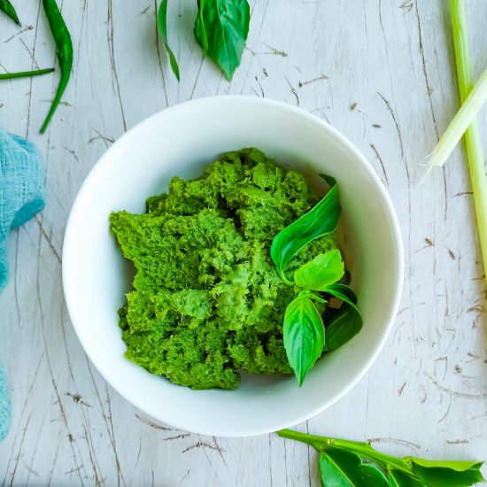 Easy Thai Green Curry Paste - Recipe photo by Sheeba@gohealthy
