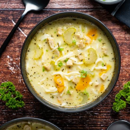 Vegan Chicken Noodle Soup - Recipe photo by lovingitvegan