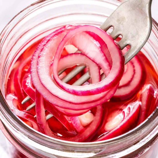 Pickled Red Onions - Recipe photo by Jessica Gavin