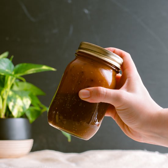Balsamic Tahini Dressing - Recipe photo by LifeAroundtheTable