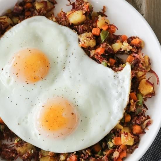 Corned Beef Veggie Hash - Recipe photo by Skinnytaste
