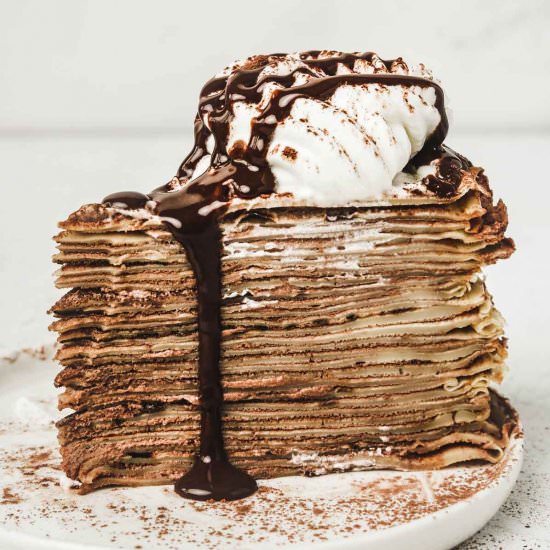 Chocolate crepe cake recipe - Recipe photo by Sweetly Cakes