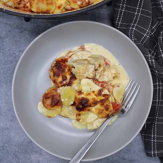 Creamy Gratin of Smoked Haddock - Recipe photo by fellybull