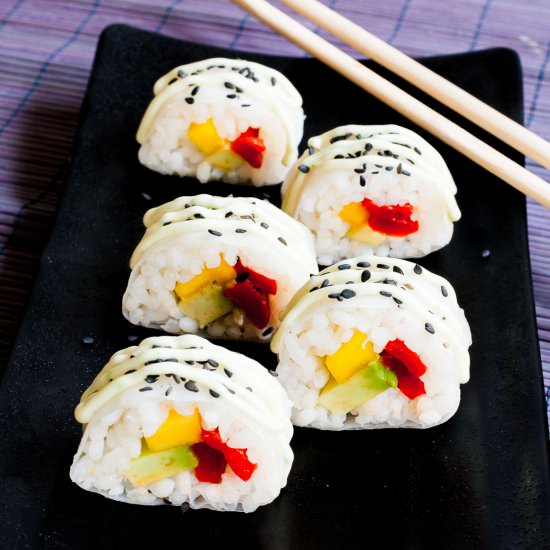 Rice Paper Sushi - Recipe photo by MyPurePlants