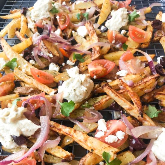 Homemade Greek Nacho Fries Recipe - Recipe photo by ririsgreekeats
