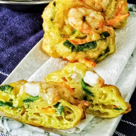 Cucur udang- Malay prawn frittera - Recipe photo by Taste of Asian Food