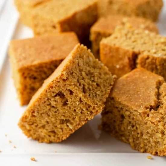Vegan Cornbread (oil-free) - Recipe photo by Chantrys Pantry