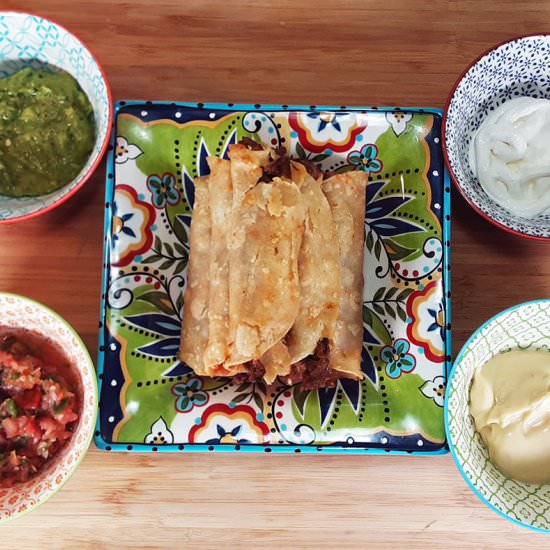 Shredded Beef Taquitos - Recipe photo by TasteTheWorldCookBook