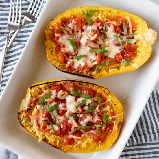 Tomato Basil Spaghetti Squash - Recipe photo by freshapron