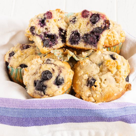 Sourdough Blueberry Muffins - Recipe photo by Cinnamon Shtick