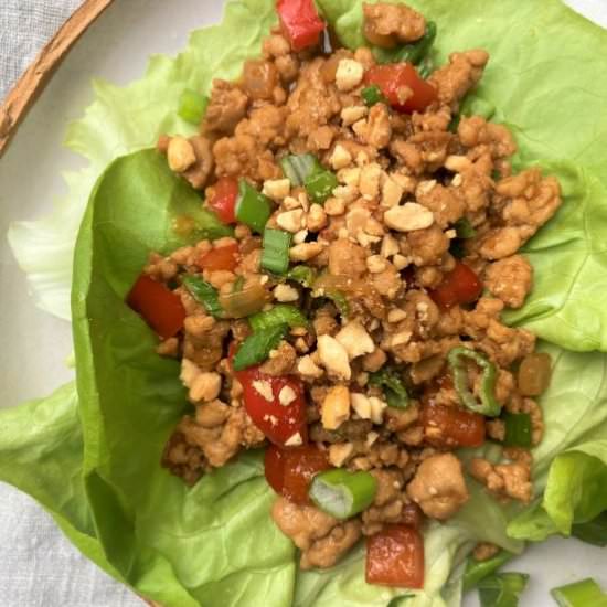 Keto Chicken Lettuce Wraps - Recipe photo by lowcarbsimplified