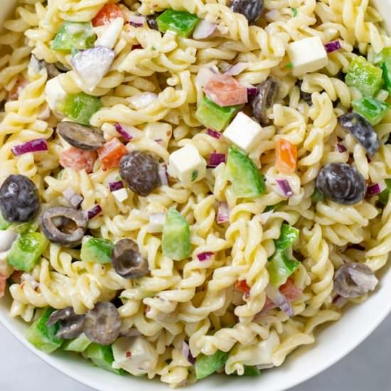 Easy Pasta Salad - Recipe photo by contentednesscooking