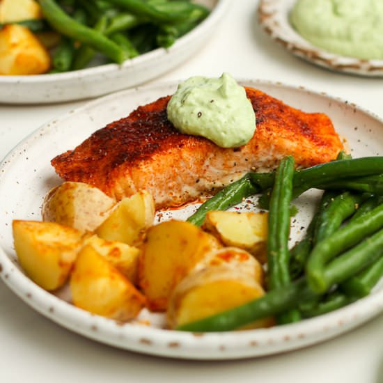 Oven Blackened Salmon - Recipe photo by suebeehomemaker