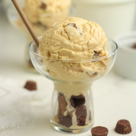 Reese's Peanut Butter Ice Cream - Recipe photo by suebeehomemaker
