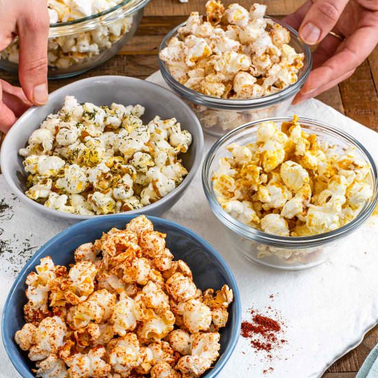 Vegan Popcorn Seasonings - Recipe photo by tastythriftytimely