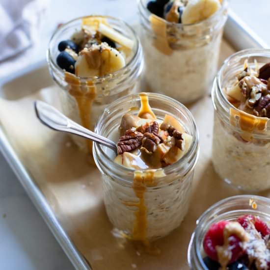Overnight Oats with Protein Powder - Recipe photo by Howe We Live