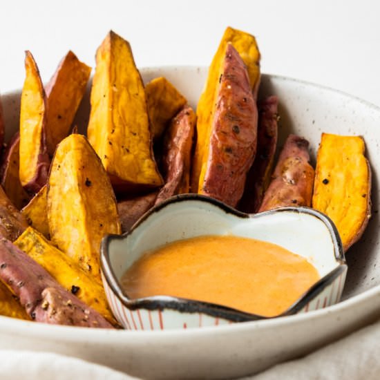 Sweeit Potato Wedges with Aioli - Recipe photo by nothangryanymore