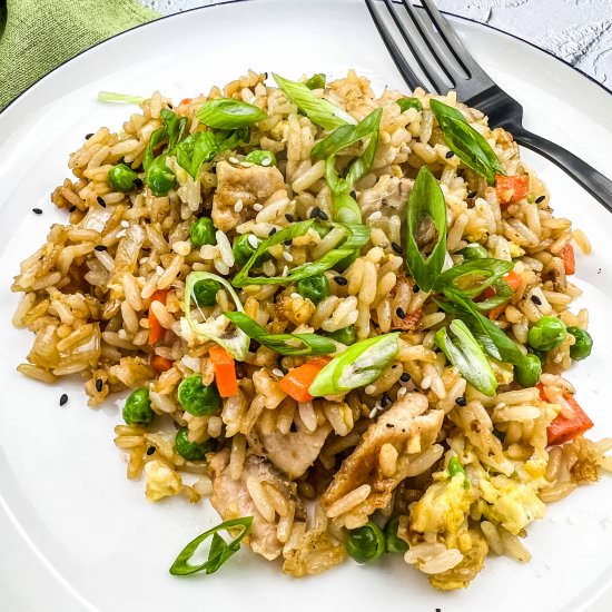 Chicken Fried Rice on Blackstone - Recipe photo by cookwhatyoulove