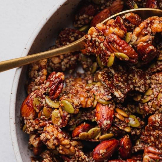 Keto Granola - Recipe photo by afullliving