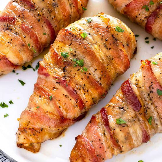 Bacon Wrapped Chicken Breast - Recipe photo by Jessica Gavin