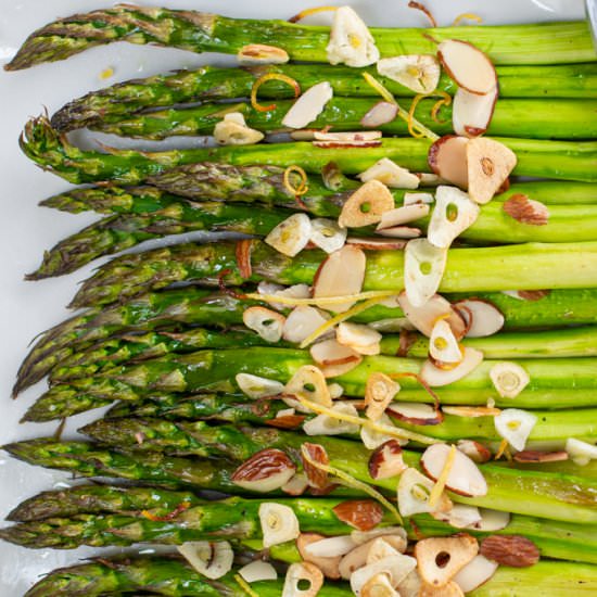 zesty roasted asparagus - Recipe photo by a zest for life