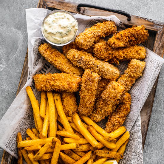 Crispy Air Fryer Fish Sticks - Recipe photo by killingthyme