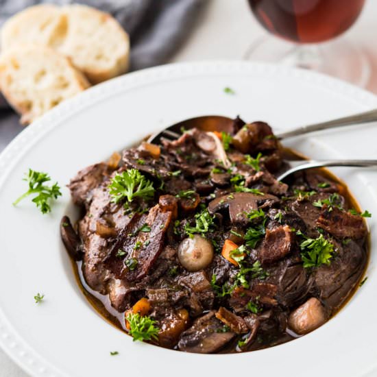 Coq Au Vin - Recipe photo by garlic and zest