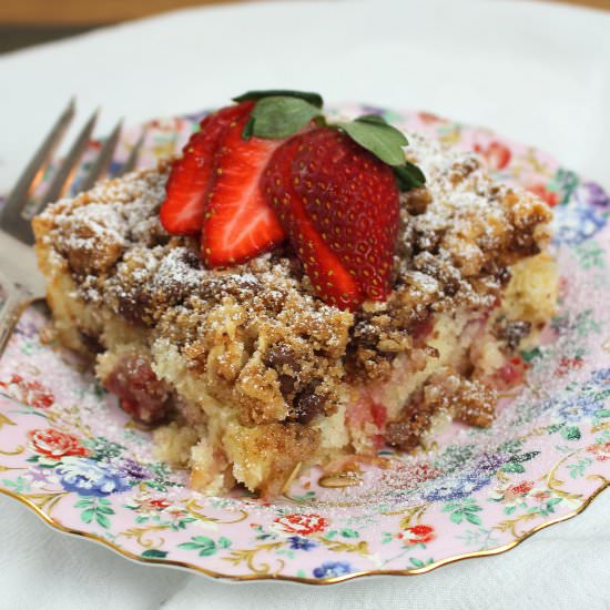 Strawberry Chocolate Chip Cake - Recipe photo by PalatablePastime