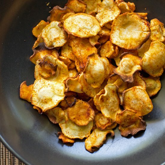 Red Chile Parsnip Chips - Recipe photo by mjskitchen