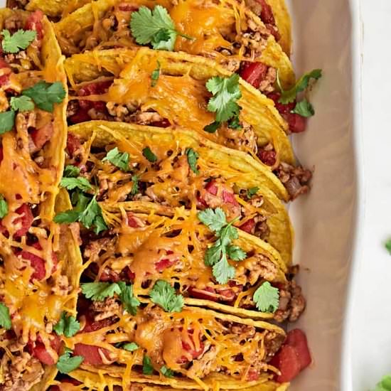 Oven Baked Turkey Tacos - Recipe photo by erinliveswhole