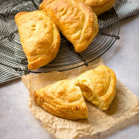Cheese and Onion Pasties - Recipe photo by thevegspace