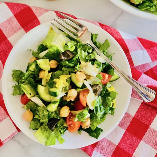 Vegan Italian Chopped Salad - Recipe photo by theshortordercook