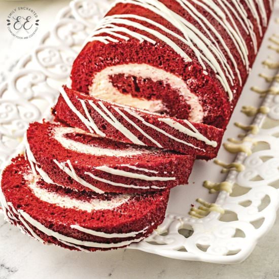 Red Velvet Cake Roll - Recipe photo by emilyenchanted